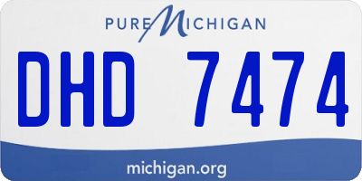 MI license plate DHD7474