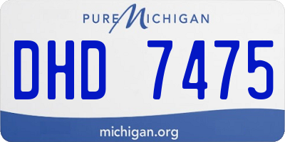 MI license plate DHD7475