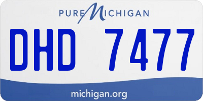 MI license plate DHD7477