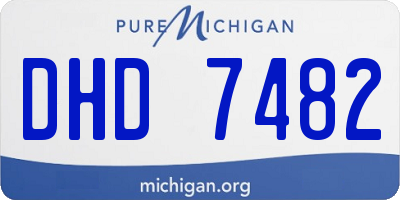 MI license plate DHD7482