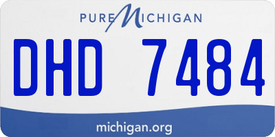 MI license plate DHD7484