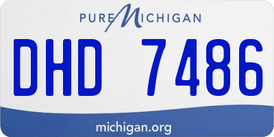 MI license plate DHD7486