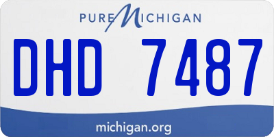 MI license plate DHD7487