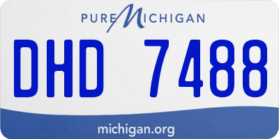 MI license plate DHD7488