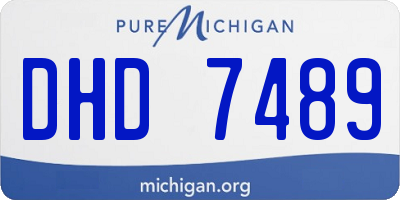 MI license plate DHD7489