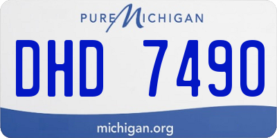 MI license plate DHD7490