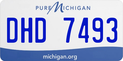 MI license plate DHD7493
