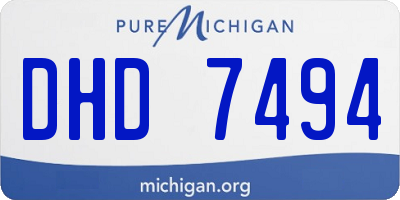 MI license plate DHD7494