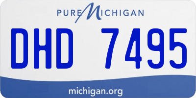 MI license plate DHD7495