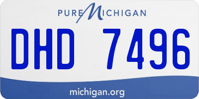 MI license plate DHD7496