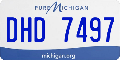 MI license plate DHD7497
