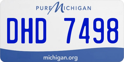 MI license plate DHD7498
