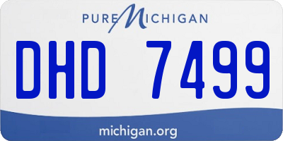 MI license plate DHD7499
