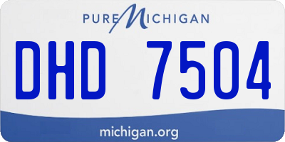 MI license plate DHD7504