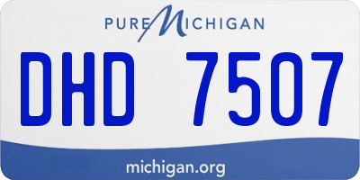 MI license plate DHD7507