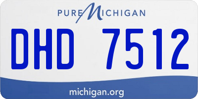 MI license plate DHD7512