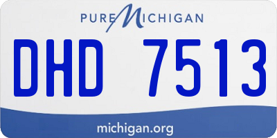 MI license plate DHD7513