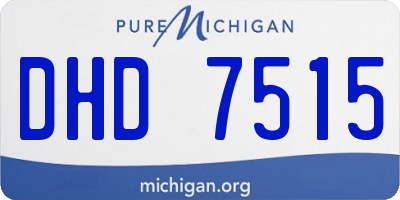 MI license plate DHD7515