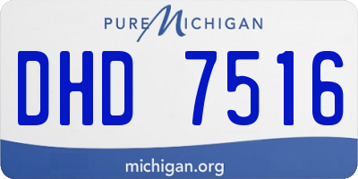 MI license plate DHD7516