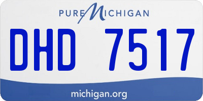 MI license plate DHD7517