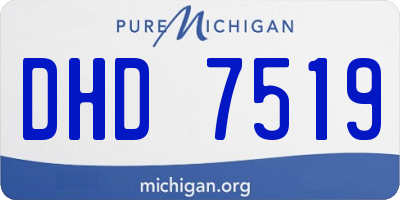 MI license plate DHD7519