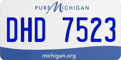 MI license plate DHD7523