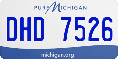 MI license plate DHD7526