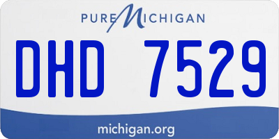 MI license plate DHD7529