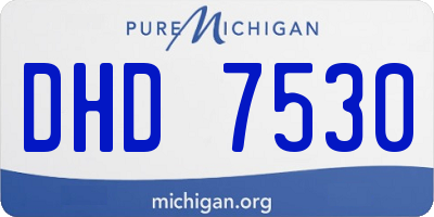 MI license plate DHD7530