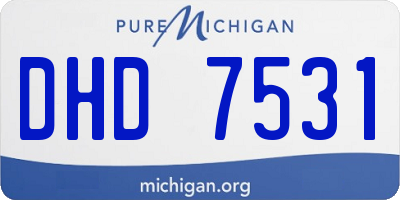 MI license plate DHD7531