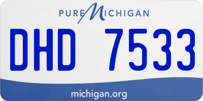 MI license plate DHD7533