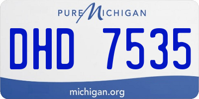 MI license plate DHD7535