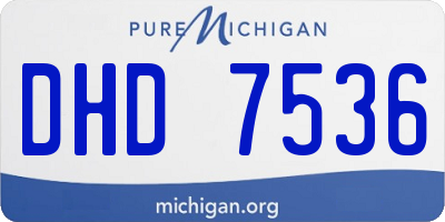 MI license plate DHD7536