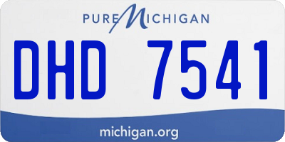MI license plate DHD7541