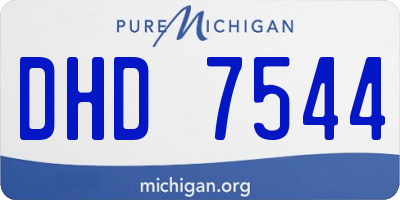 MI license plate DHD7544