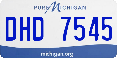 MI license plate DHD7545