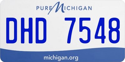 MI license plate DHD7548