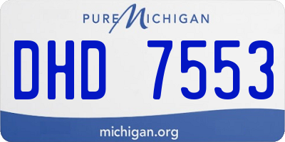 MI license plate DHD7553