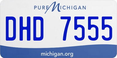 MI license plate DHD7555