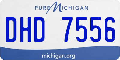MI license plate DHD7556
