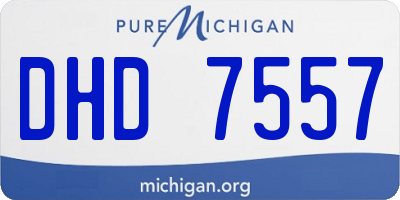 MI license plate DHD7557