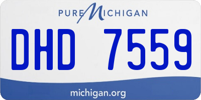 MI license plate DHD7559