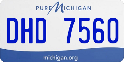 MI license plate DHD7560