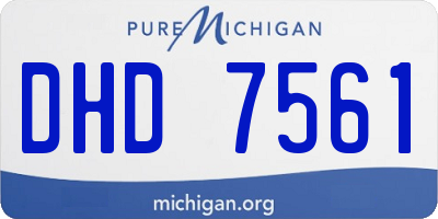 MI license plate DHD7561