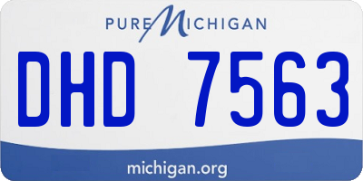 MI license plate DHD7563