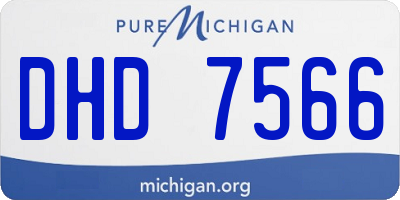 MI license plate DHD7566