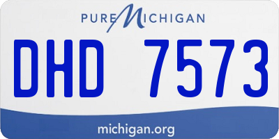 MI license plate DHD7573