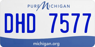 MI license plate DHD7577