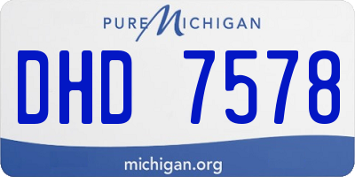 MI license plate DHD7578