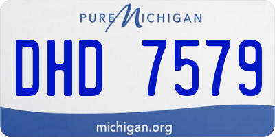 MI license plate DHD7579